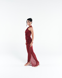 Vestido One Shoulder Longo Vermelho