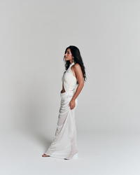 Vestido Tule Solis Off White