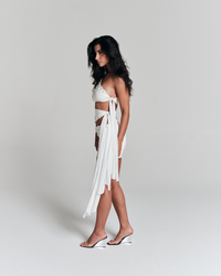 Vestido Amarração Dune Off White