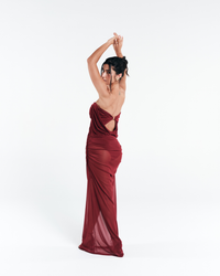 Vestido Tule Solis Vermelho