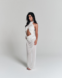 Vestido Tule Solis Off White