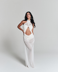 Vestido Tule Solis Off White