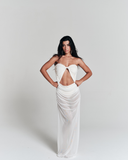 Vestido Tule Solis Off White Vestido Tule Solis Off White