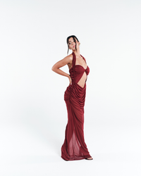 Vestido Tule Solis Vermelho