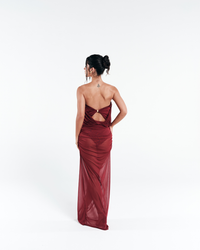 Vestido Tule Solis Vermelho