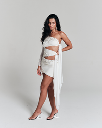Vestido Amarração Dune Off White