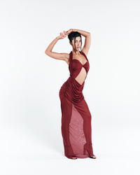 Vestido Tule Solis Vermelho