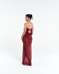 Vestido Tule Solis Vermelho
