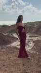 Stories de Vestido Tule Solis Vermelho