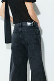 Calça Jeans Wild Black Strass Dourado