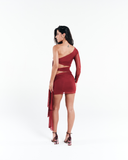 Vestido Amarração Dune Vermelho