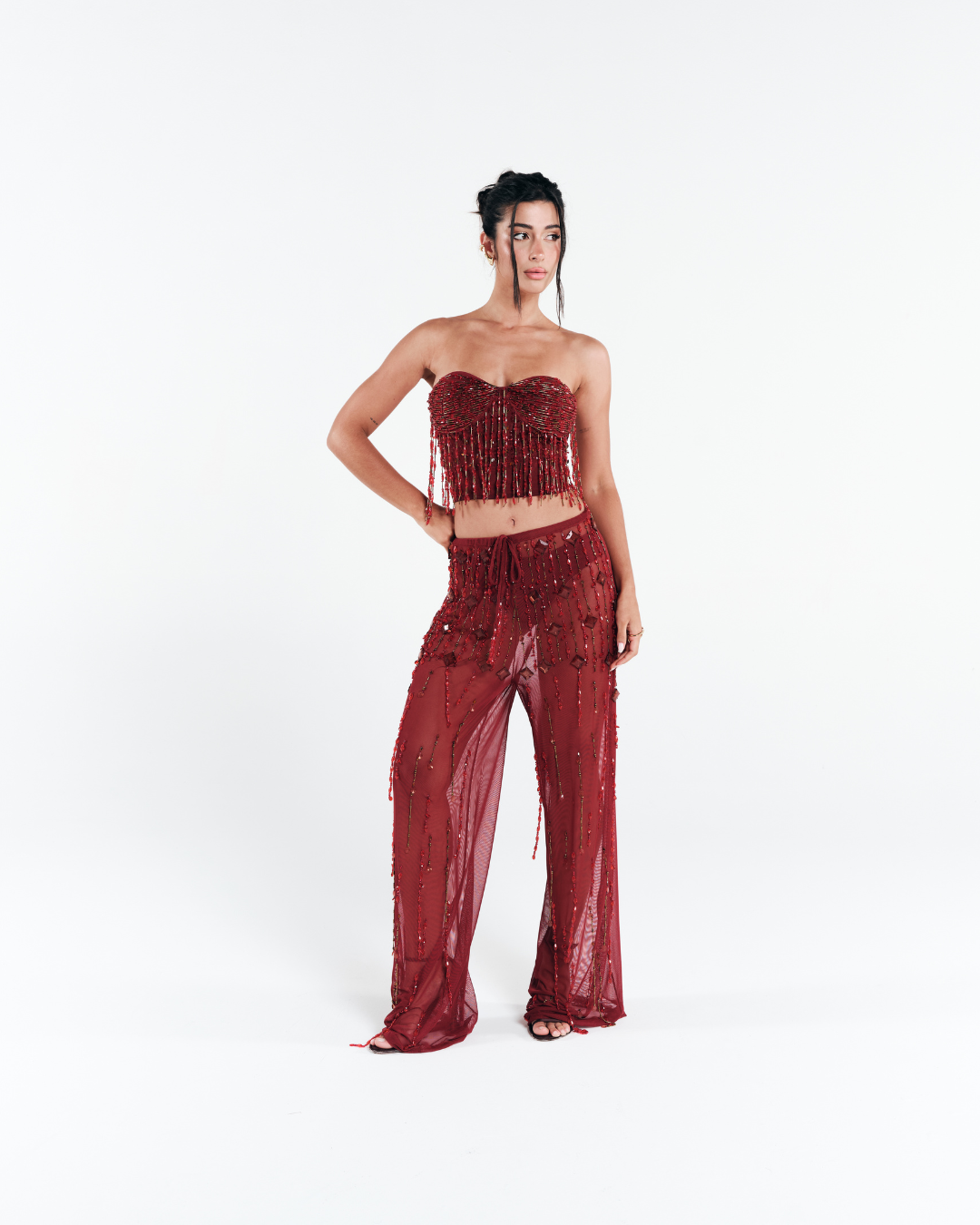 Combo: Corset Dune + Calça Dune Vermelho