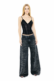 Blusa Tule Bordada Preto