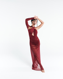 Vestido One Shoulder Longo Vermelho