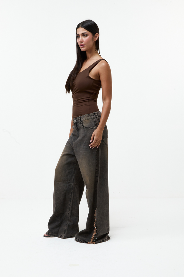 Regata Poliamida Marrom