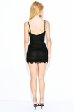 Vestido Curto Laced Renda Preto
