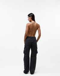 Calça Jeans Cargo Star Black