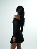 Vestido Tule Drapeado