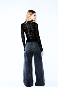 Blusa Renda Fallen Angel Preto
