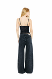 Blusa Tule Bordada Preto