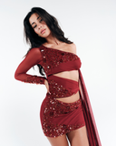 Vestido Amarração Dune Vermelho