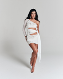 Vestido Amarração Dune Off White