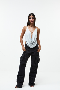 Calça Jeans Cargo Star Black