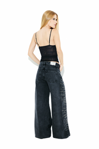 Blusa Tule Bordada Preto