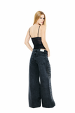 Blusa Tule Bordada Preto
