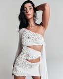 Vestido Amarração Dune Off White