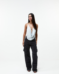 Calça Jeans Cargo Star Black