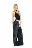 Blusa Tule Bordada Preto