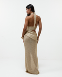 Vestido Longo Shimmer Mesh