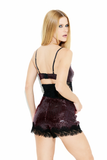 Blusa Paetês Renda Bordô