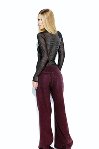 Body Tule Strass Esqueleto