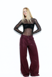 Body Tule Strass Esqueleto