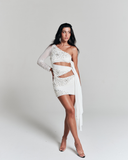 Vestido Amarração Dune Off White