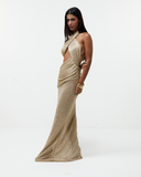 Vestido Longo Shimmer Mesh