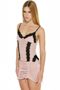 Regata Laced Renda Rosa