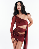 Vestido Amarração Dune Vermelho