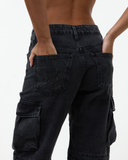 Calça Jeans Cargo Star Black