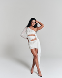Vestido Amarração Dune Off White