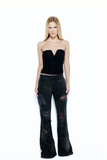 Calça Jeans Strass Snake