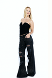 Calça Jeans Strass Snake