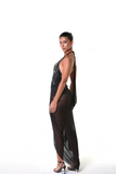 Combo: Saia Longa Acqua + Body Bodado Acqua (Preto)