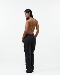 Calça Jeans Cargo Star Black