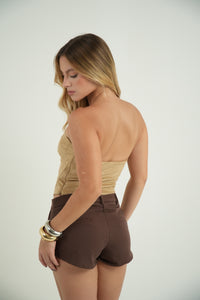 Suede Corset