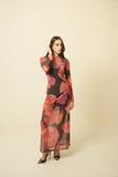 Sunset Tulle Long Sleeve Dress