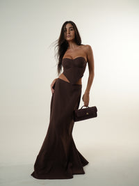 Long Tailored Skirt