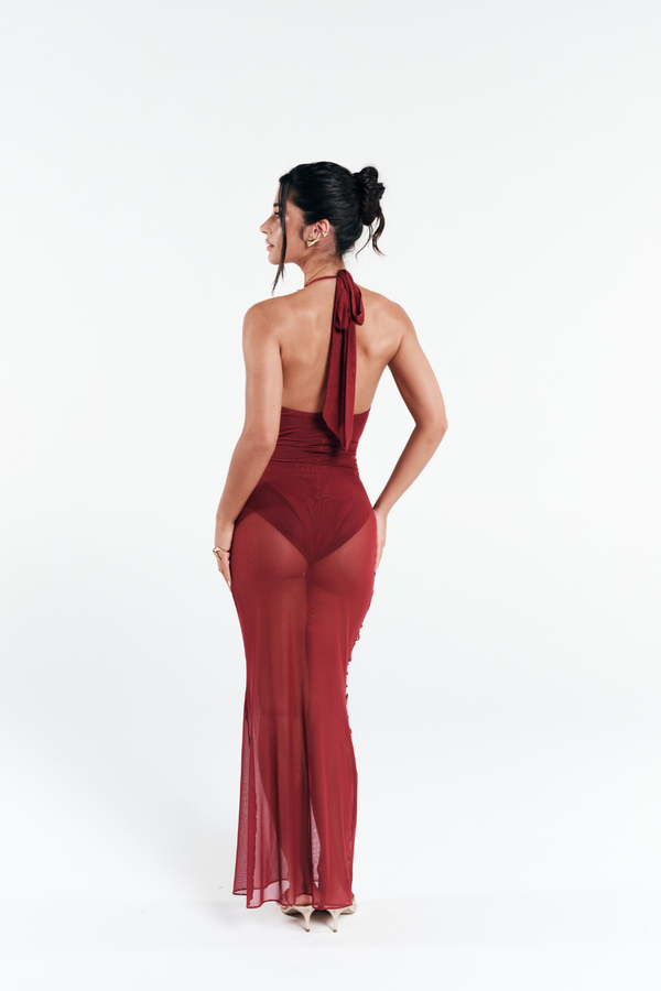 Saia Longa Dune Vermelho